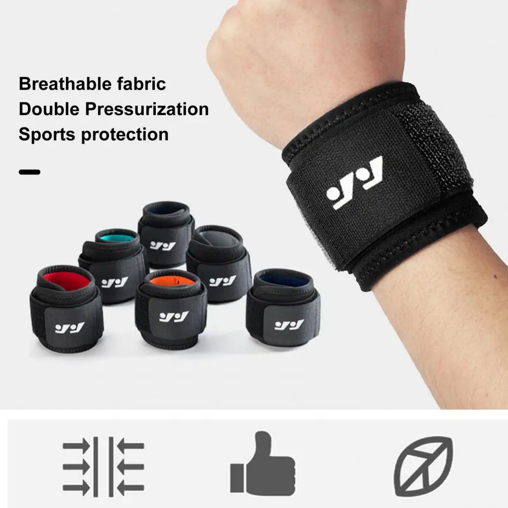 

Compression Wristband Protective Wrist Wrap Adjustable Sport Wristband Fastener Tape Elastic Wrist for Fitness for Weightlifting
