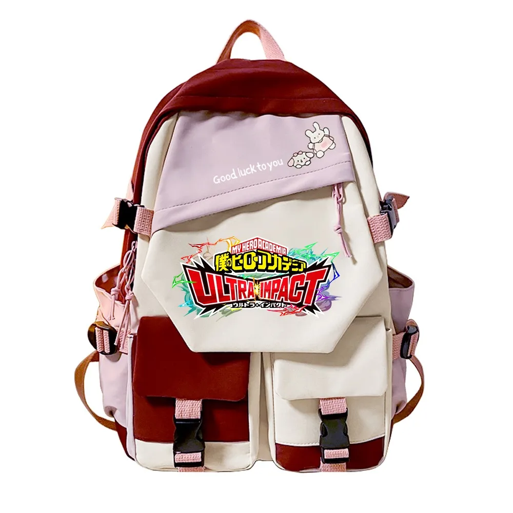 

Школьные ранцы с Аниме Boku для девочек-подростков, женский рюкзак с рисунком героев мультфильмов моя геройская академия, манга