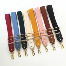 

Adjustable Cotton Fabric Long Bag Strap All-matched Decorative Bag Accessories Replacement Multicolor Wide Shoulder Straps