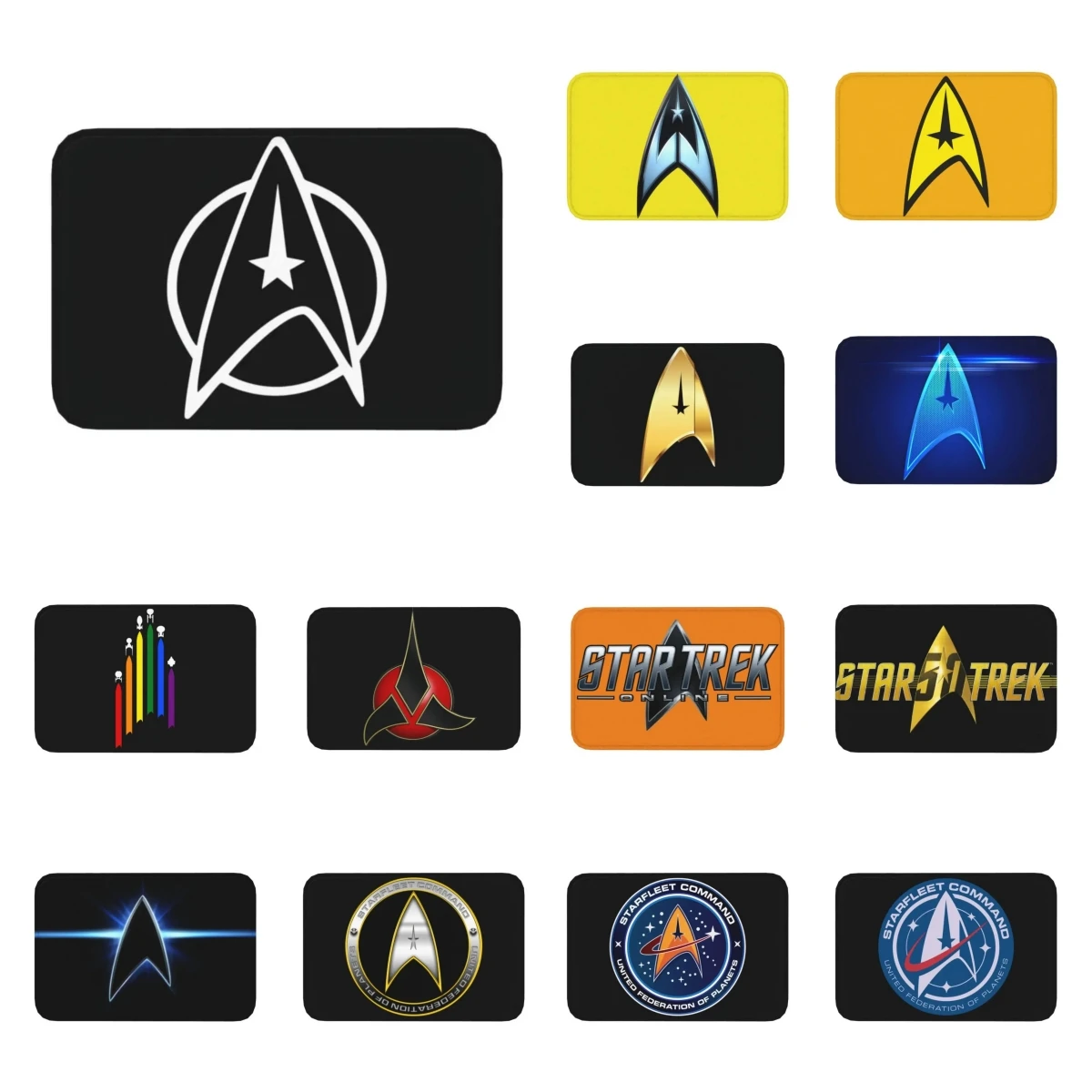 Star Trek Pavimento Porta Bagno Tappetini Da Cucina Antiscivolo Outdoor Fantascienza Serie Tv Zerbino Garage Ingresso Tappeto Tappeto