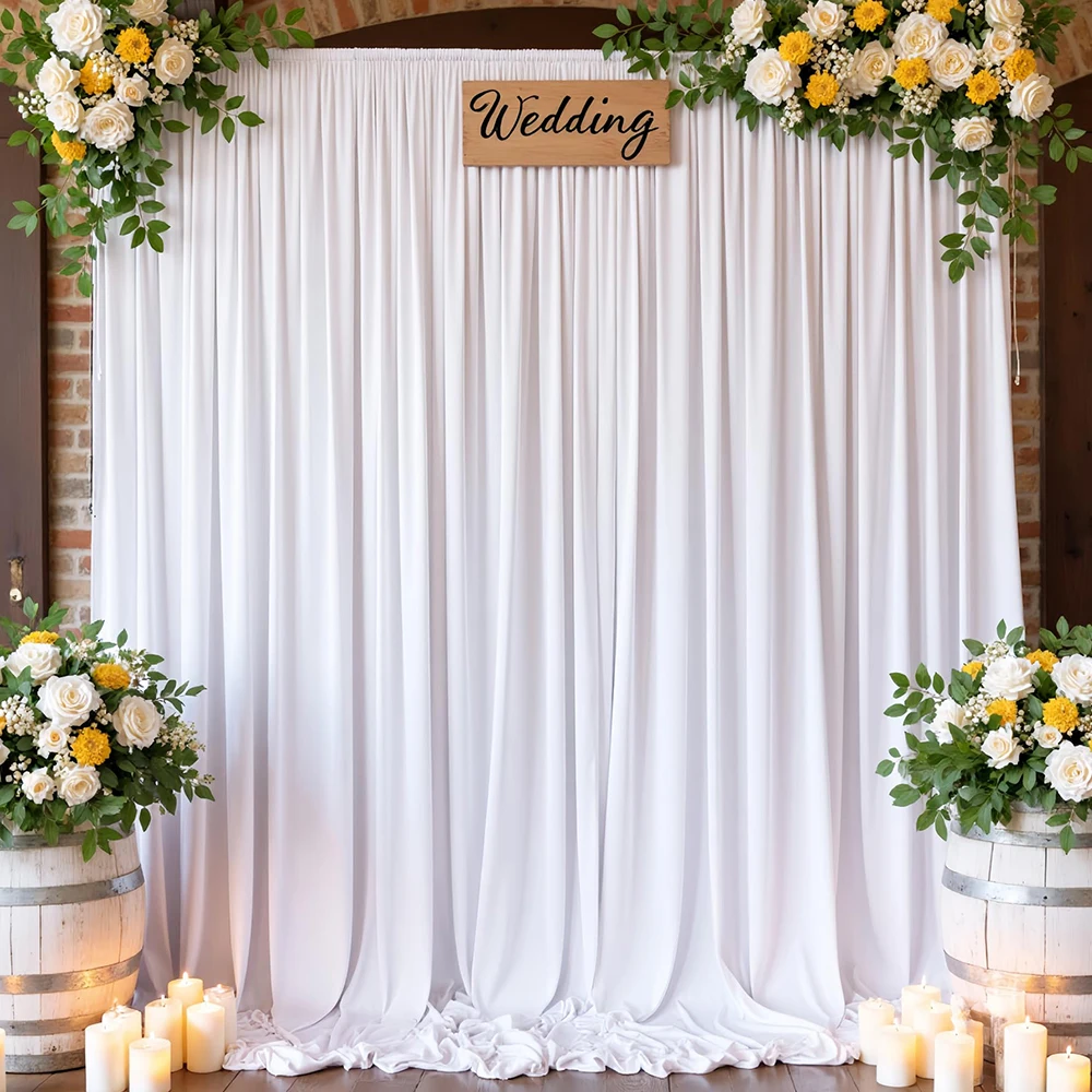 Wrinkle-Free Backdrop Curtain Fabric 3