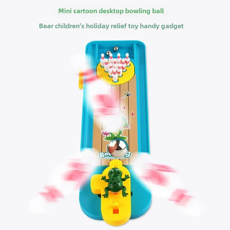 Mini Desktop Bowling Game Toy Funny Indoor Parent-Child Interactive Table Sports Game Toy Bowling Educational Gift For Kids