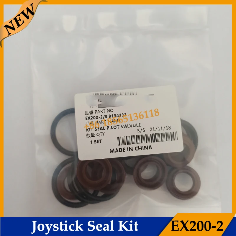 

Factory Price EX200-2 EX200-3 Pilot Valve Repair Seal Kit 9134232 for Hitachi Excavator EX200-2/3 Joystick Repair Kit Oil Seal