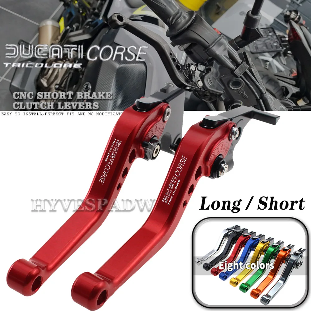 

Motorcycle Adjustable Handles Lever Short Brake Clutch Levers For DUCATI Monster S4/S4R/900/1000 Multistrada 1000/1100 S2R 1000
