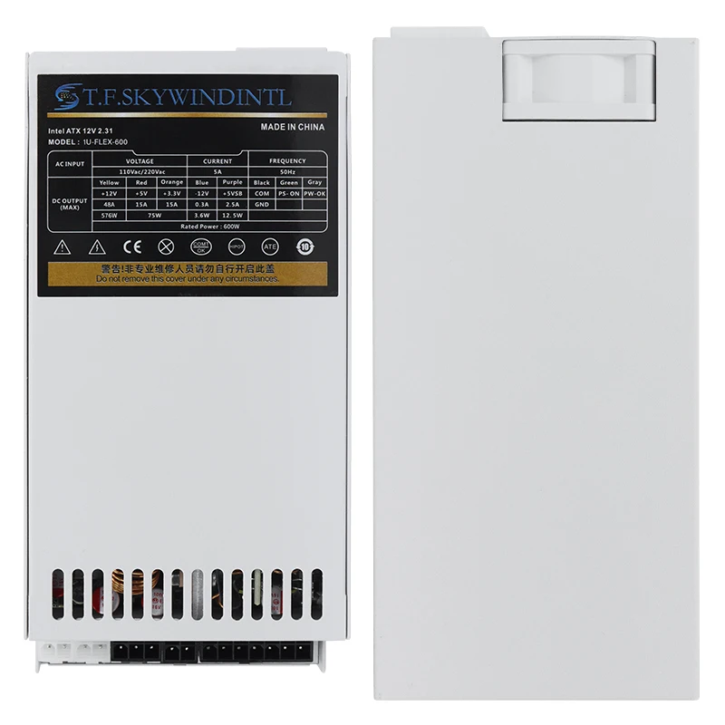 600W 전원 공급 가득 차있는 단위 1U FLEX ATX 이중 CPU 24PIN 연결관 PC 전원 공급 ITX 소형 샤시스 게임 데스크톱을 위해 적합합니다