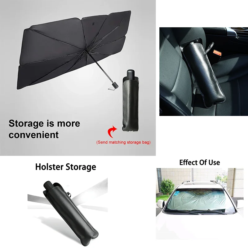 Car Front Windshield Sunshade Umbrella Easy Install, Easy Store For ORA iQ GT