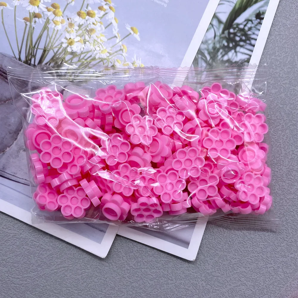 Zanse 400pcs Disposable Eyelash Glue Cup Tattoo Pigment Holder Container Makeup For Women Lash Extension Supplies Tools