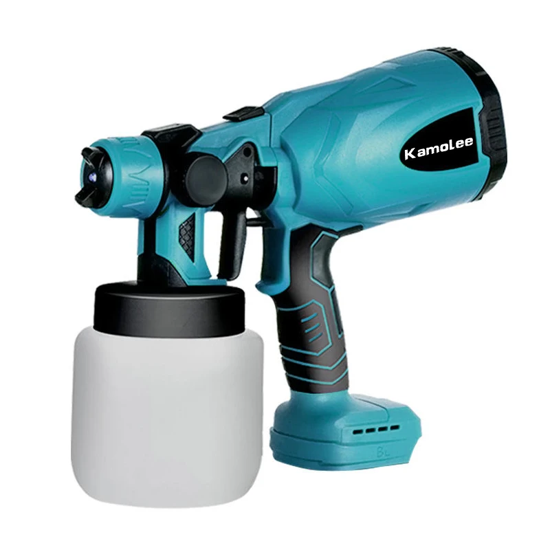 Kamolee 800ml 무선 전기 페인트 분무기 가정용 소독 살균 휴대용 분무기 18V 배터리 도구
