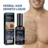 Hair Growth Serum Chest Body Hair Mustache Regrowth Longer Thicker Hair Thinning Treatment Moisture Nourish Beard Growth Spray