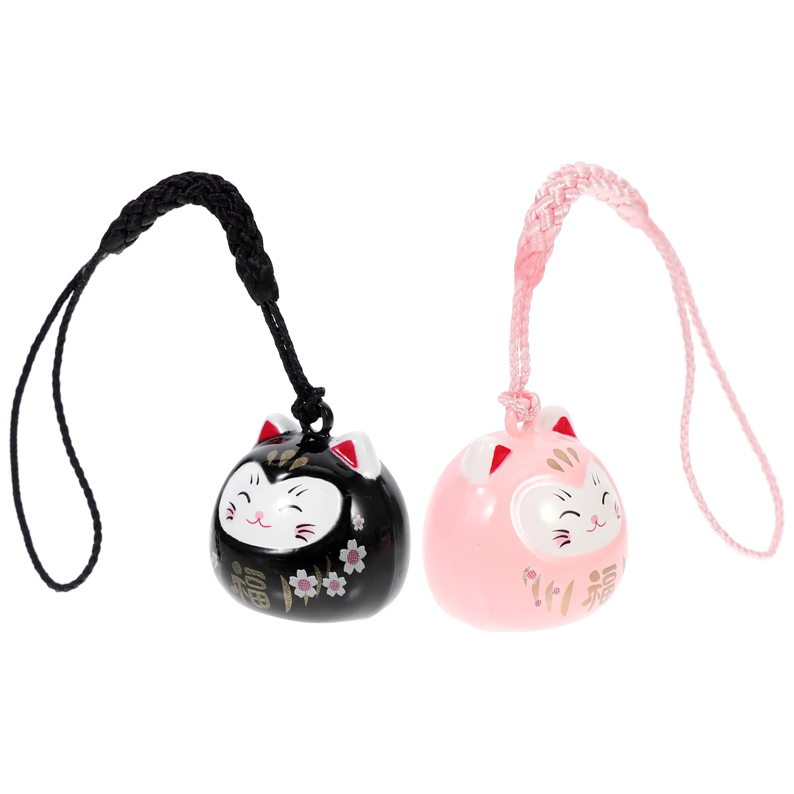 

Fortune Cat Small Pendant Outdoor Bell Hanging Decors Design Keychain Pendants Bag DIY