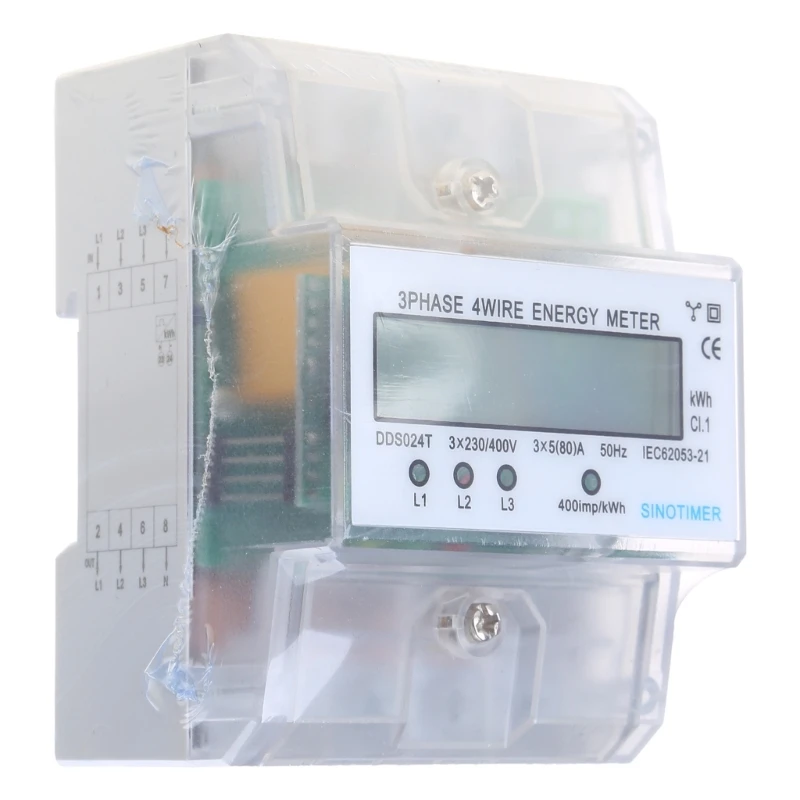 

Digital 3 Phase Electricity Meter High Precisions Energy Meter Simple Installs