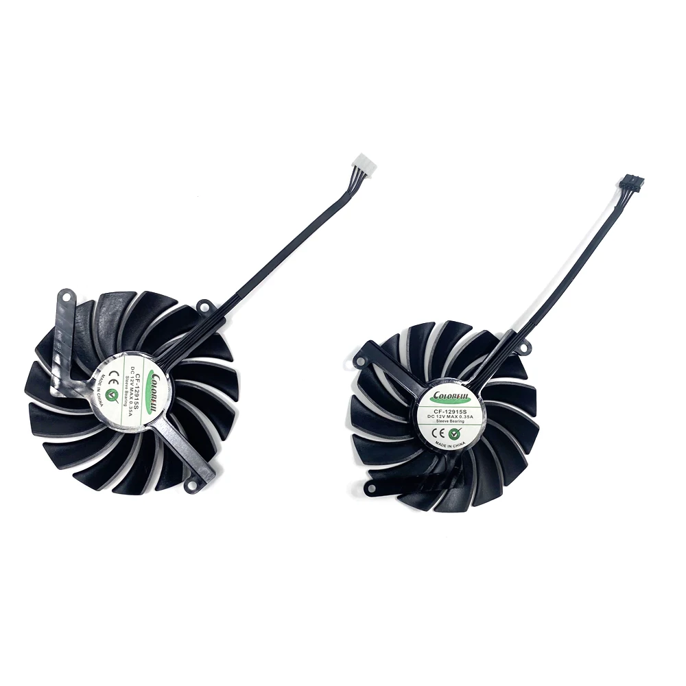 Ventilador de Refrigeração para Inno3d Geforce Rtx 3060ti Geforce Rtx 3050 Substituição do fã da Placa Gráfica 85 mm 4pin Cf12915s 0.35a Gpu Fãs - Imagem 2