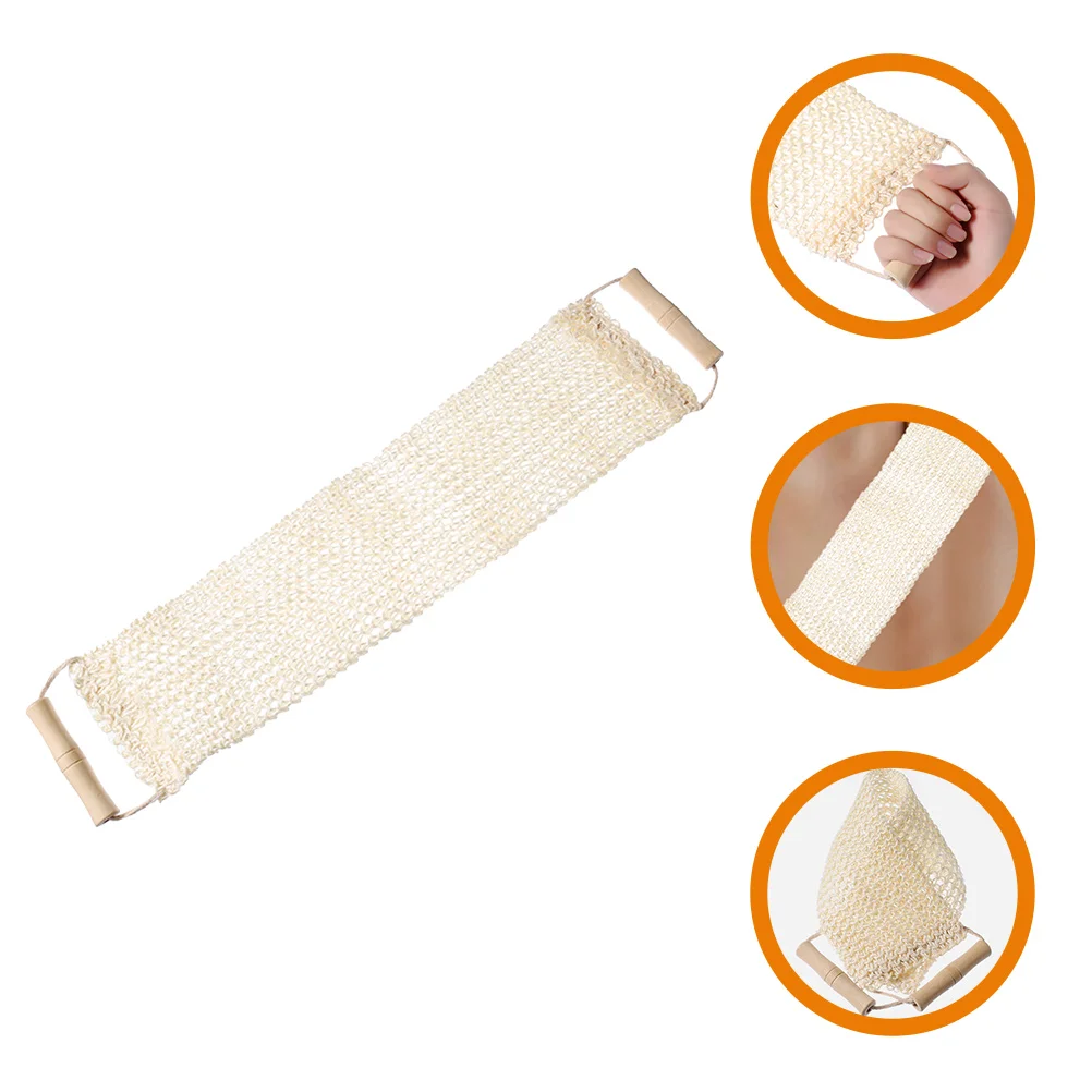 

Back Scrubber Handles Bath Shower Towel Washcloth Body Skin Exfoliator Lotion Applicator Dry Brush