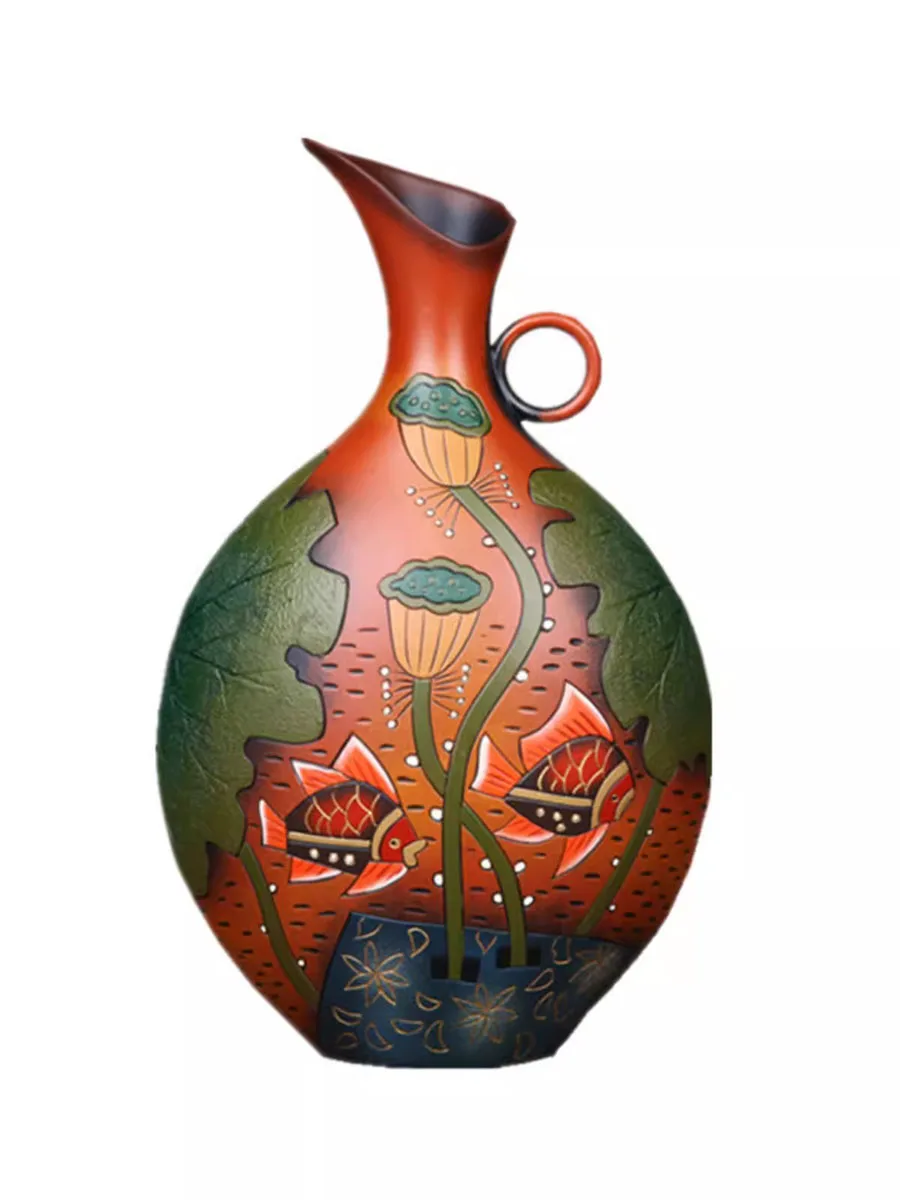 Chinese Style Vase Decorations for Living Room, TV Cabinet, Wine Cabinet, Entrance, Relocation, New Home Gifts