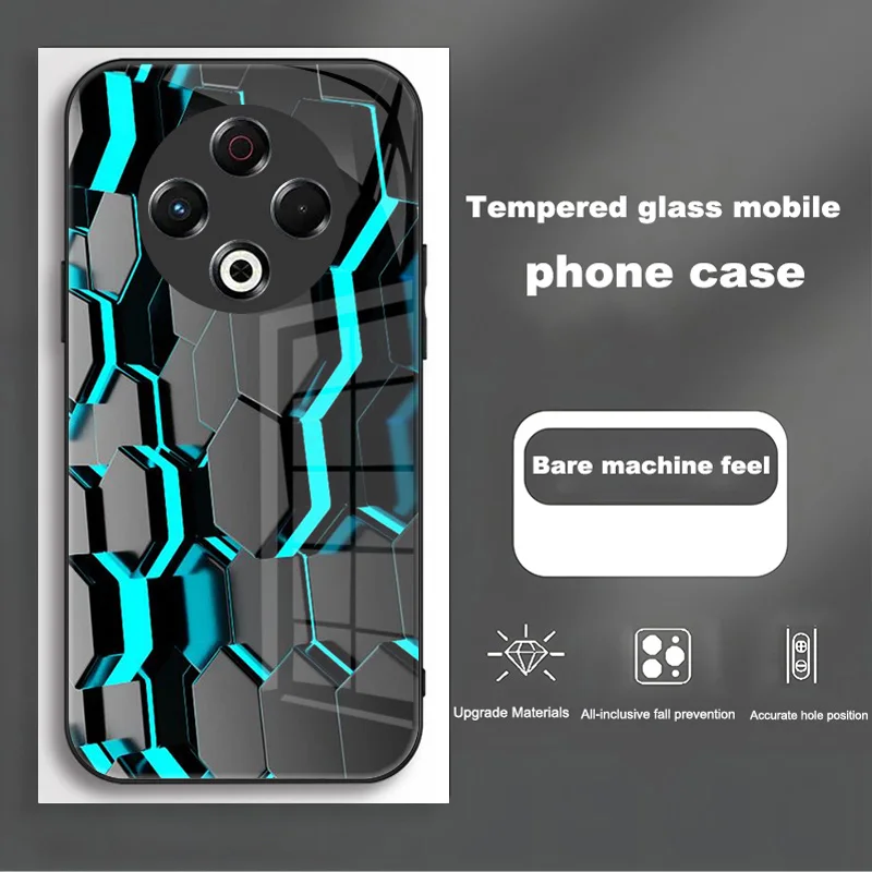 Luxury Shockproof Bumper Case with Tempered Glass for Tecno Spark 30 Series