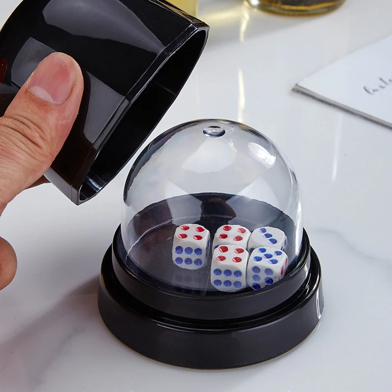 Roller Dices Hand Cranked Roller Cup Game Dice Dice Set Dice Cup For KTV Pub Bar Games 1 Set 5