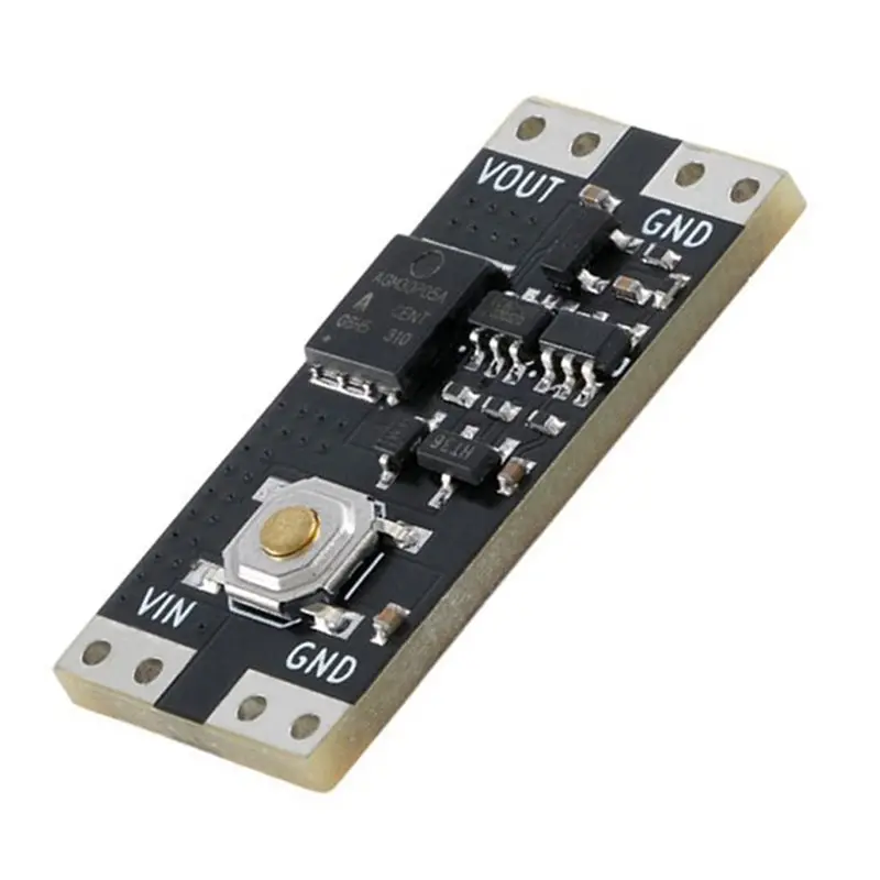 GROCE-20Pcs 단일 본드 버튼 바이스테이블 스위치 모듈 4.5-26V 1.3UA 부하 10A 저전력 광전압 미니 원 키 스위치 모듈