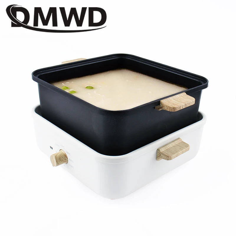 Multifunction Cooking Pot Electric Hotpot Rice Cooker Soup Stew Heater Takoyaki Maker Steak Grill Frying Pan Barbecue Griddle EU 4