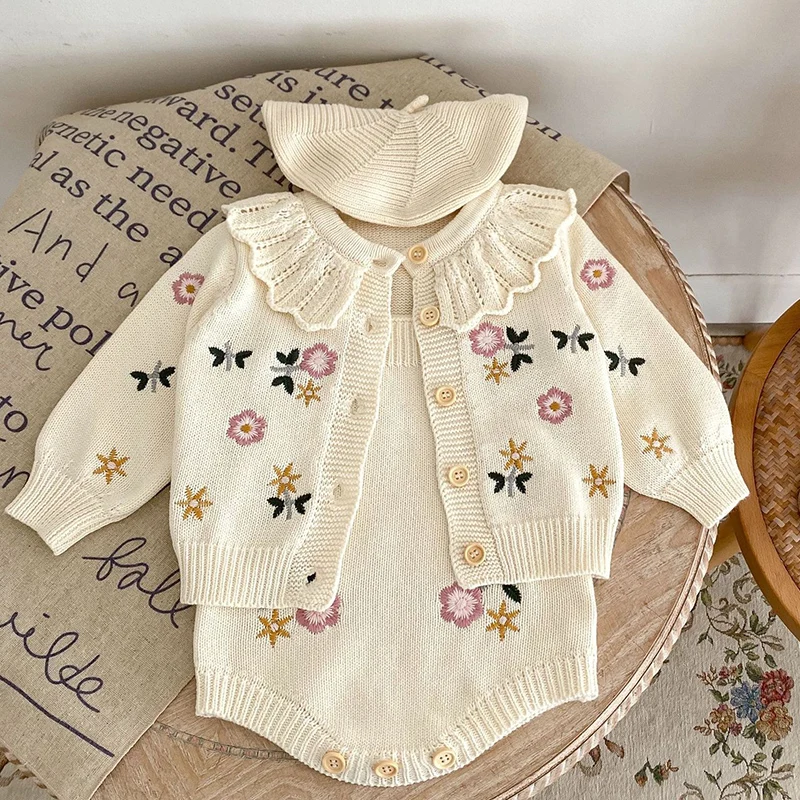 Baby Girl Clothes Summer With Bow Accessories Knitted Puffy main image 0