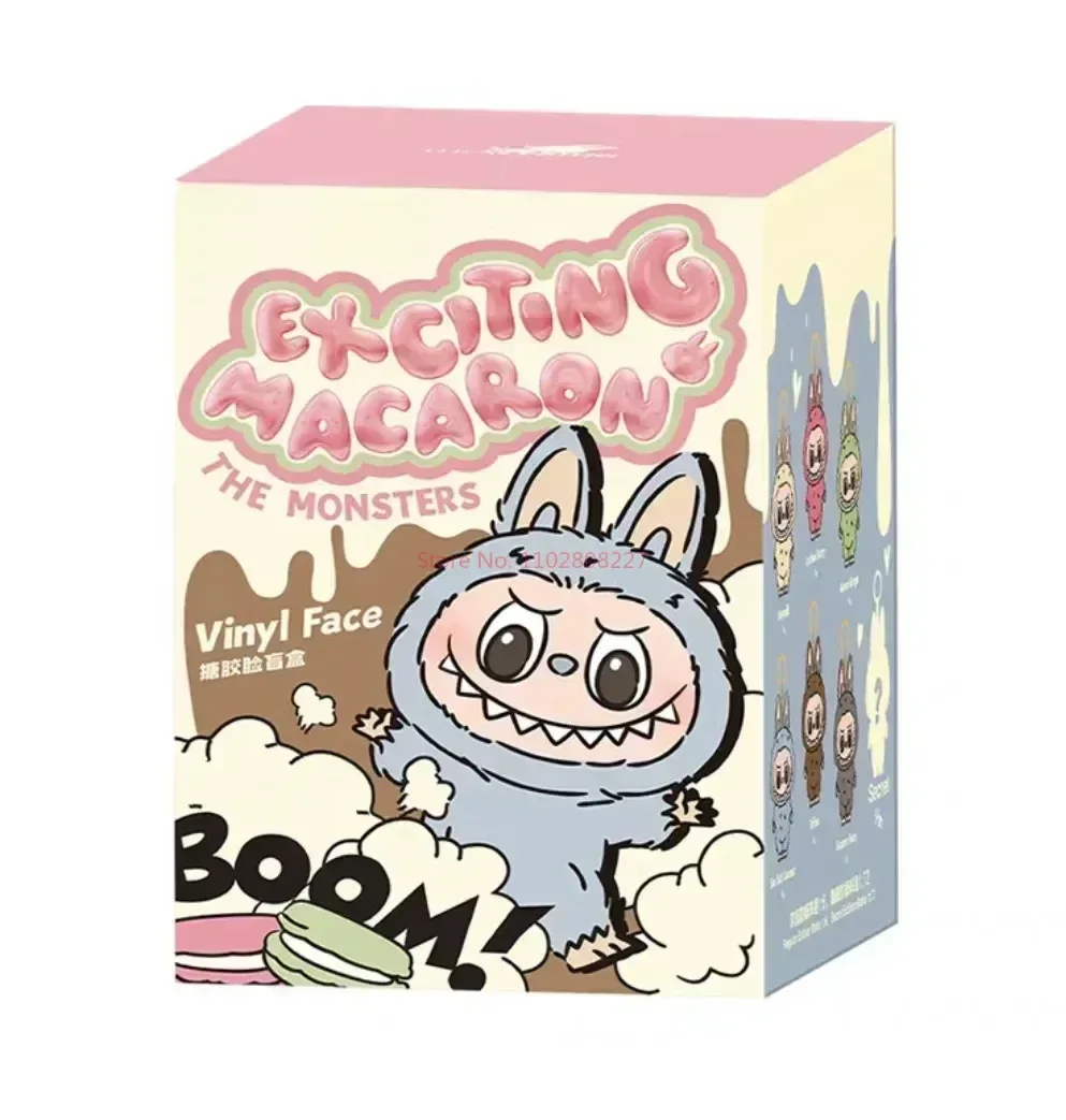 thumbnail image 1 of Caja sorpresa genuina de Labubu, caja sorpresa de la serie misteriosa de macarrones cardíacos de los monstruos, bolsa de peluche Guess, figura modelo, llavero, regalo, 1 of 5