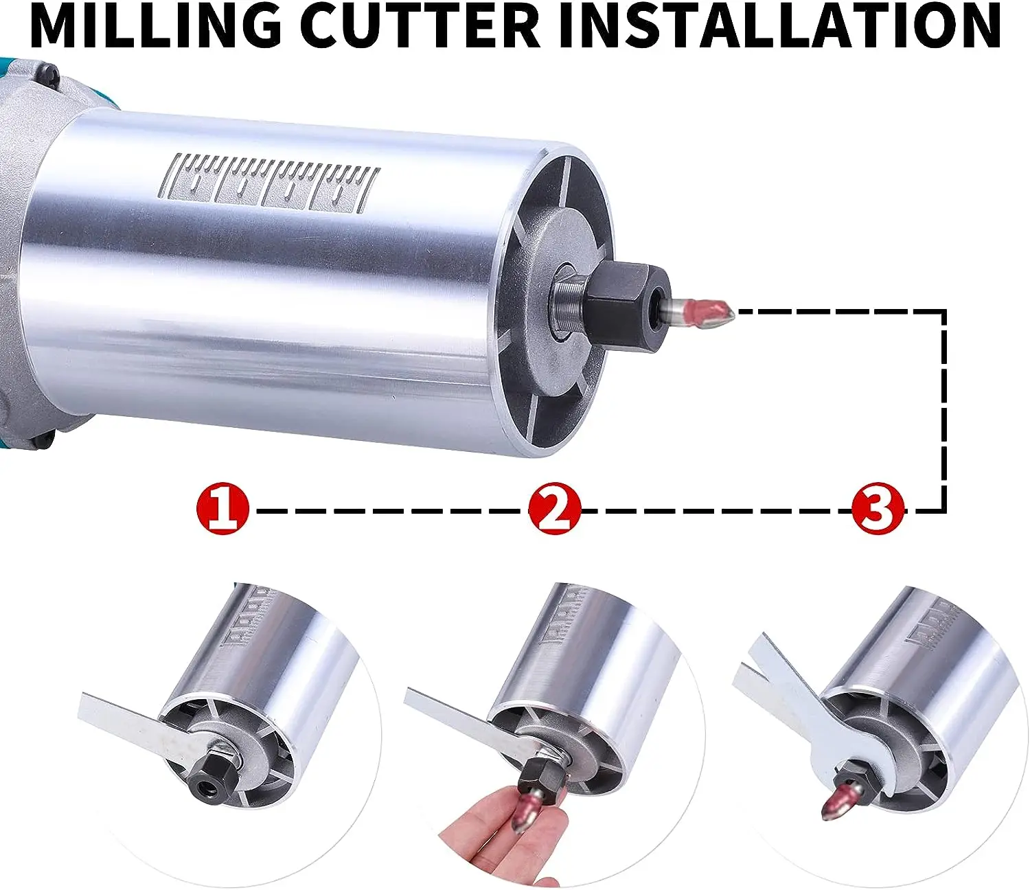 800W 220v Woodworking Electric Trimmer Corded Slotting Machine Multifunction Hole Opener Engraving Machine Carpentry Tools 3