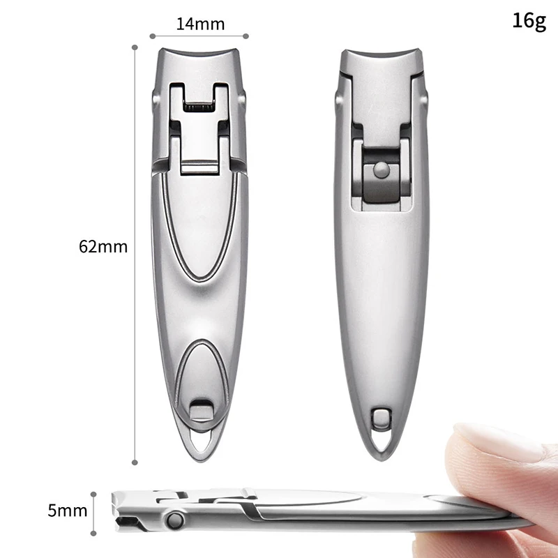 Ultra-thin Portable Nail Clippers Wide Jaw Opening Nail Clippers Set Toenail for Thick Nails Cutter Manicure Pedicure