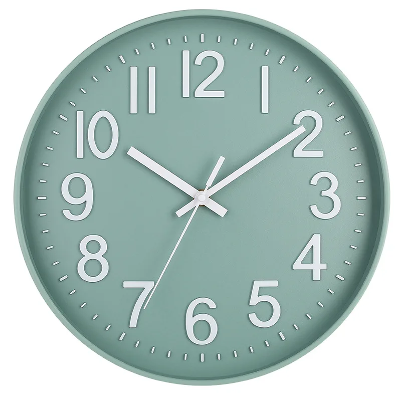 12inch Circular Wall Clock Modern Design Retro Wall Clocks Living Room Decoration Crafts Mute Digital Watches Reloj De Pared
