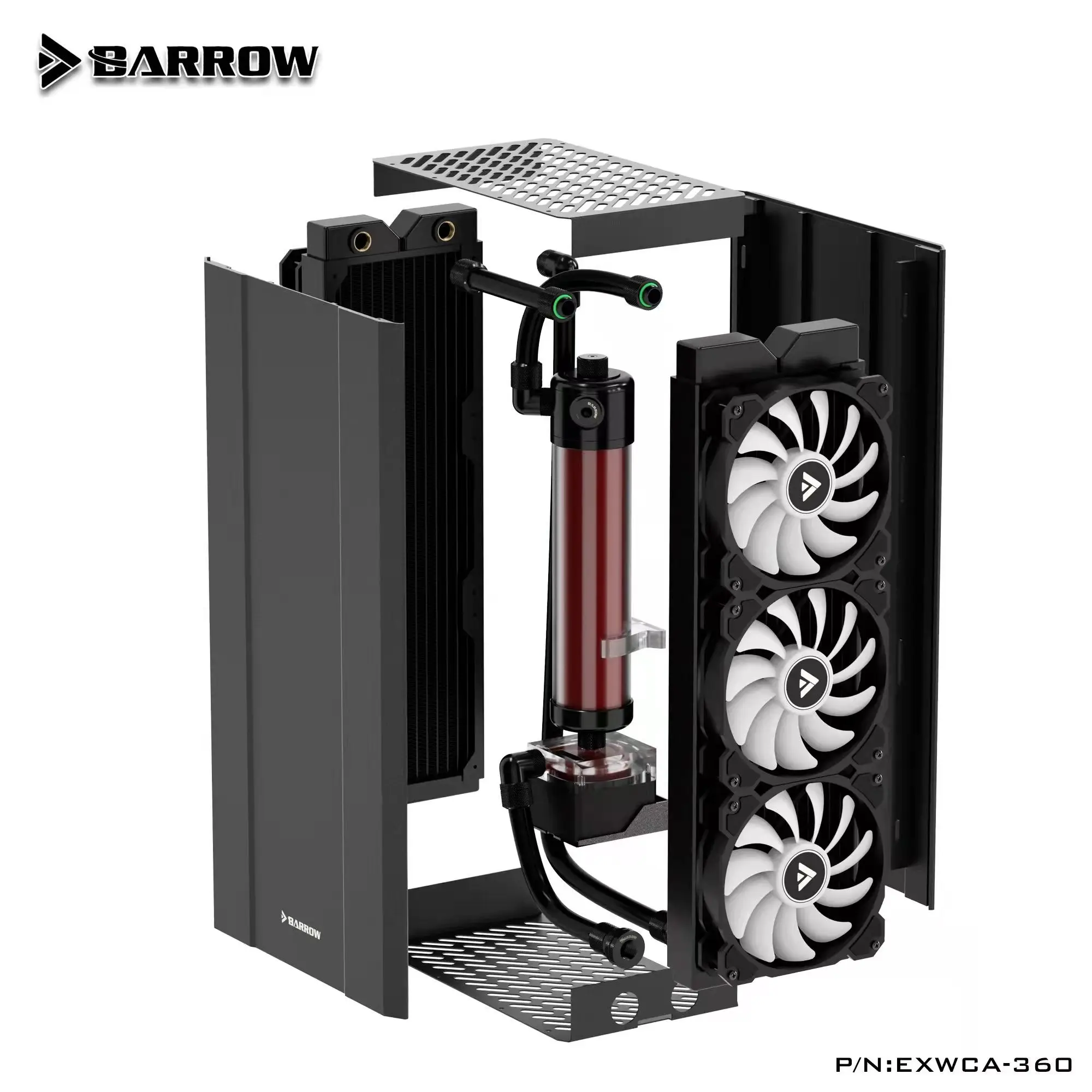 Barrow-Boîtier de refroidissement par eau externe S6 ITX, prend en charge les touristes, 240, 360mm, religions, pompe DDC, précieux, ventilateur, raccord de tube souple, ARGB, EXWCA