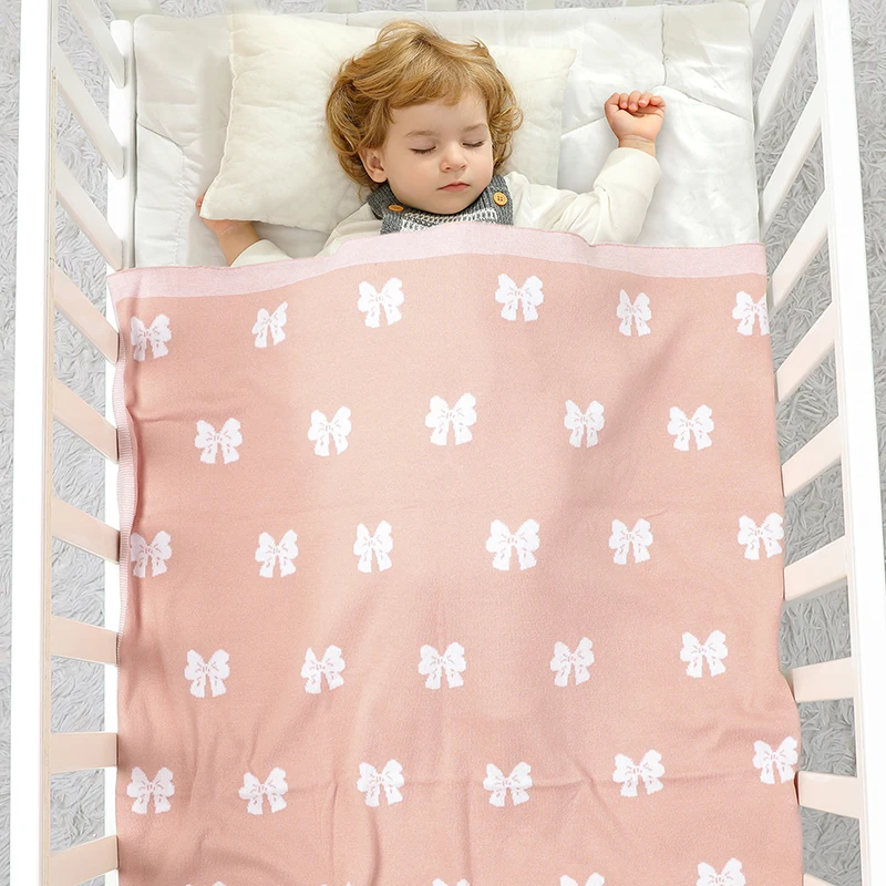 Sweet Butterfly Print Infant Boys & Girls Security Blankets 0-24 Months Newborn Receiving Blankets Cotton Baby Swaddle Wraps 3