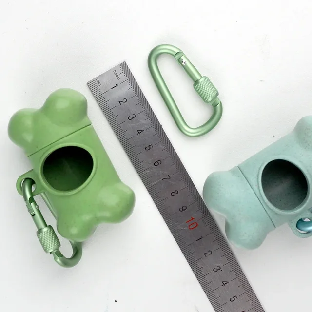 Pet Dog Poop Bag Bone Shape Dispenser Waste Garbage Carrier Holder Dispensers Poop Bag Dogs Trash Cleaning Tool Dog Pet Products 6
