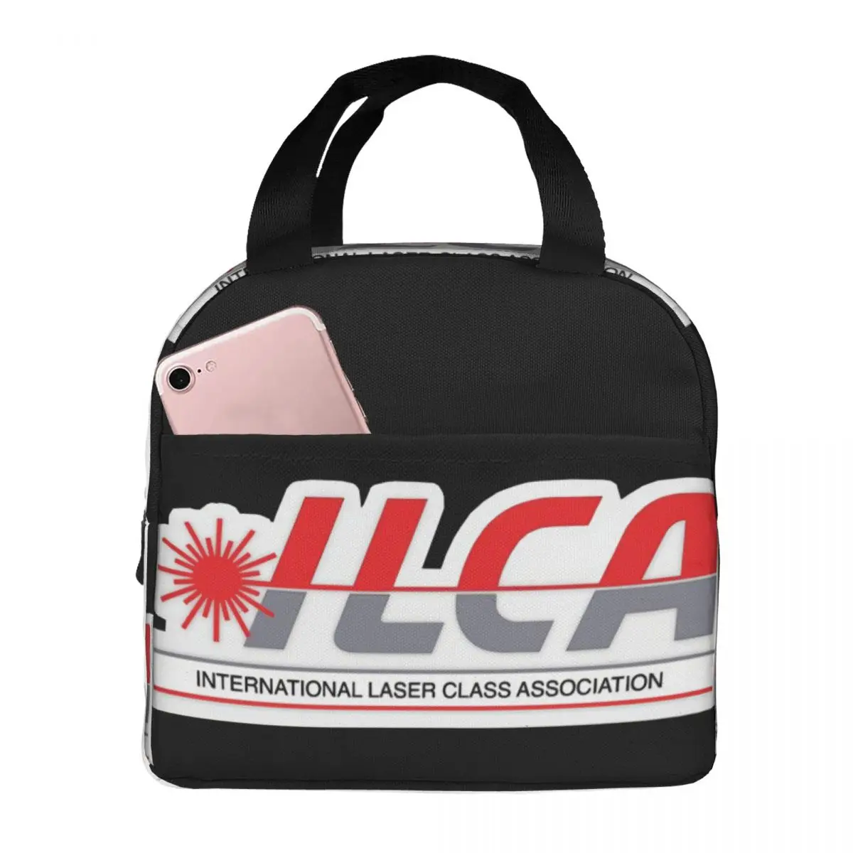 

ILCA- International Laser Sailing Association Lunch Bag Unisex Portable Cooler Insulated Lunch Box Food Bento Box