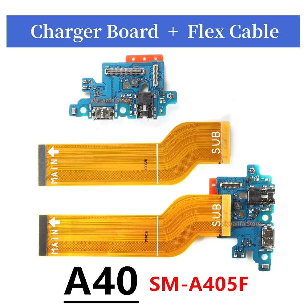 

For Samsung Galaxy A40 A405 A405F USB Charging Dock Port Board Connector Main Motherboard Flex Cable