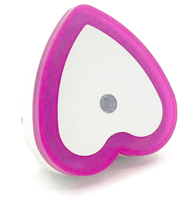 Heart LED Night Light – Automatic Sensor Wall Lamp for Bedroom & Home Decor