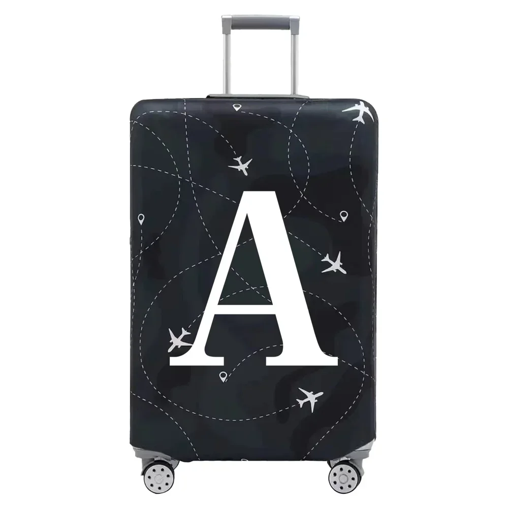 Stretch Fabric Luggage Protective Cover Dust Cover Anti-Scratch Suitcase Suit for 18-32 Inch Bag White Letter Travel Accessories luggage cover