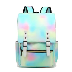 Vintage Unisex Oxford Waterproof Backpack - Large Capacity Travel and School Bag (White)