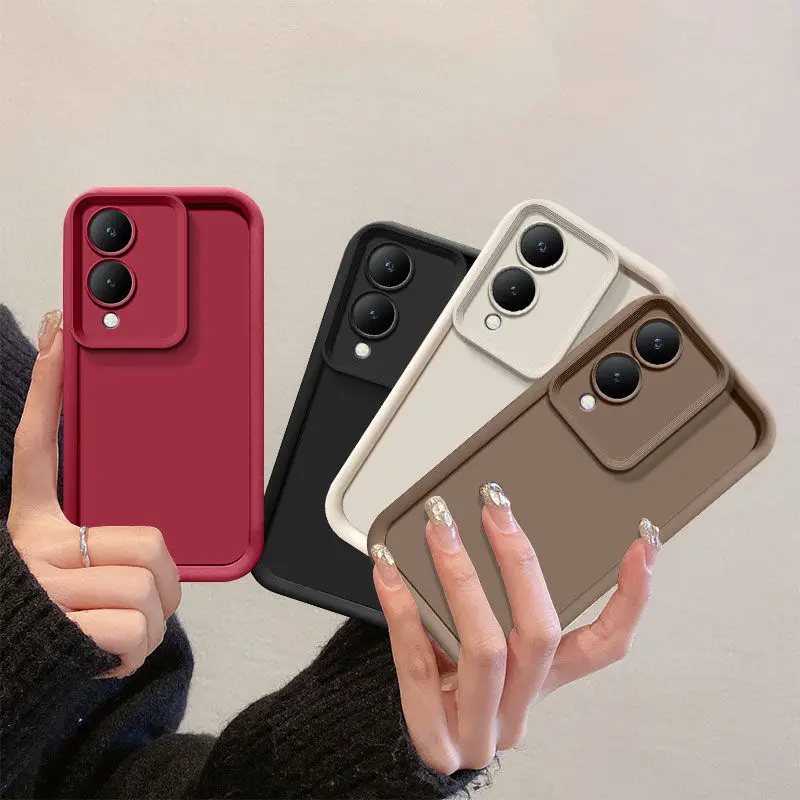 Matte Shockproof Back Cover with Skin Feel