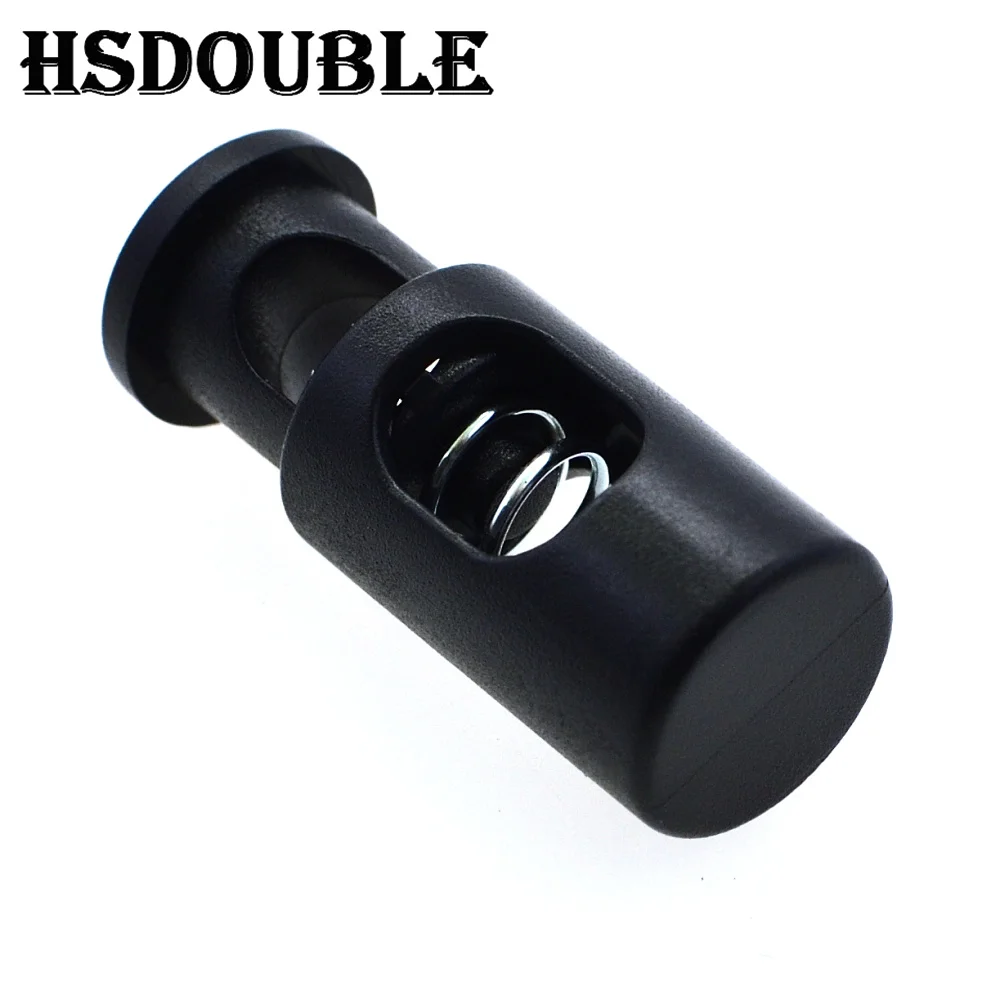 Plastic Cord Lock Stopper Cylinder Barrel Toggle Clip For Garment Accessories