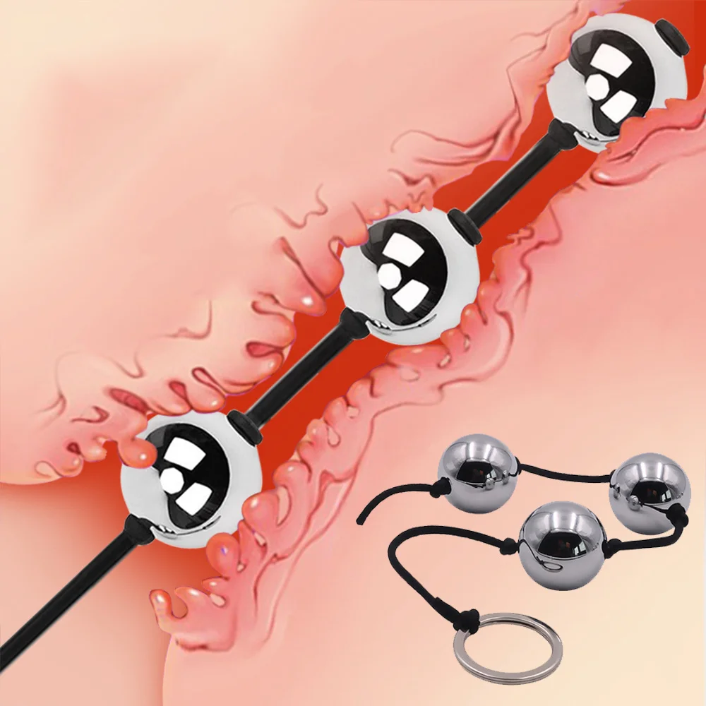 Erotic Weighted Vaginal Balls Geisha Kegel Exerciser Metal Ben Wa Ball Anal Beads Adult Sex Toys for Woman