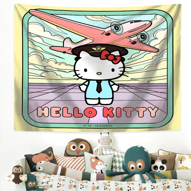 Kawaii Cartoon Melody Wall Sticker  Hello Kitty Room Desk - Animation  Derivatives/peripheral Products - Aliexpress