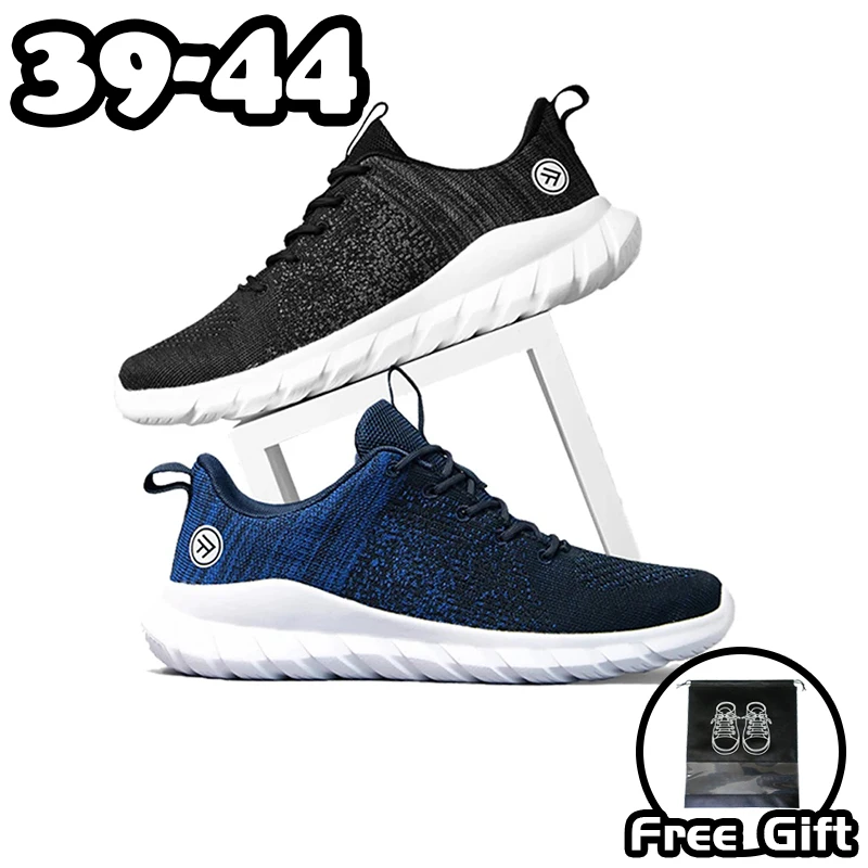 

Original OEING Running Shoes Men Sneakers New Lightweight Non-slip Breathable Flying Woven Sports Male Shoes Loafers Size 39-44