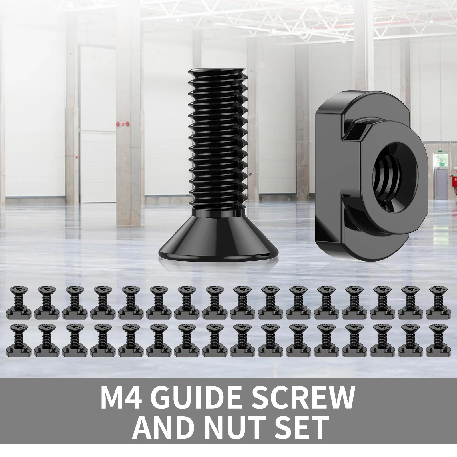 M4 M-LOK screw and nut replacement set 40Pairs screw bolt nut set screw washer nut kit for MLOK Rail Airsoft Rifle Hunting Gun Accessories