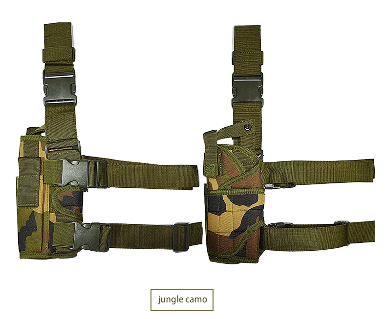 Universal Drop Leg Pistole Holster Rechtshänder Taktische Oberschenkel Pistole Tasche Beutel Beine Harness für Alle Handfeuerwaffen – Detail 18