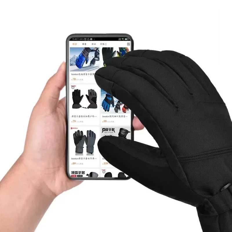 Waterproof Ski Snowboard Gloves Touchscreen Outdoo Mitten 3M Thinsulate Snow Gloves Motorcycle Gloves Motorcycle Gloves 5