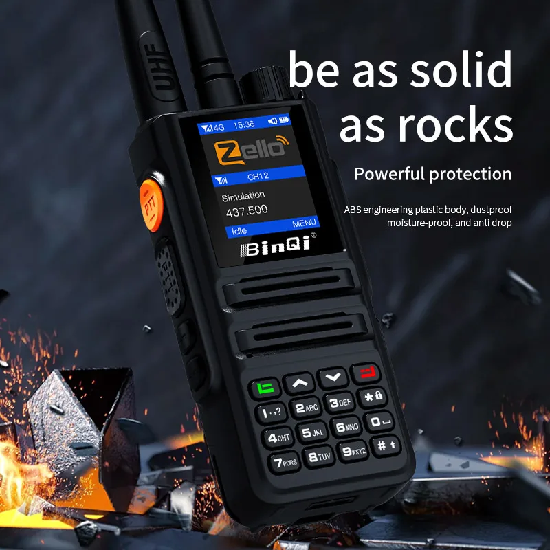 Top! 889Plus Dual-Mode Walkie Talkie Zello 4g Radio +10W Vhf (Uhf) with Sim Card Bluetooth Long Range Two Way Radio 4
