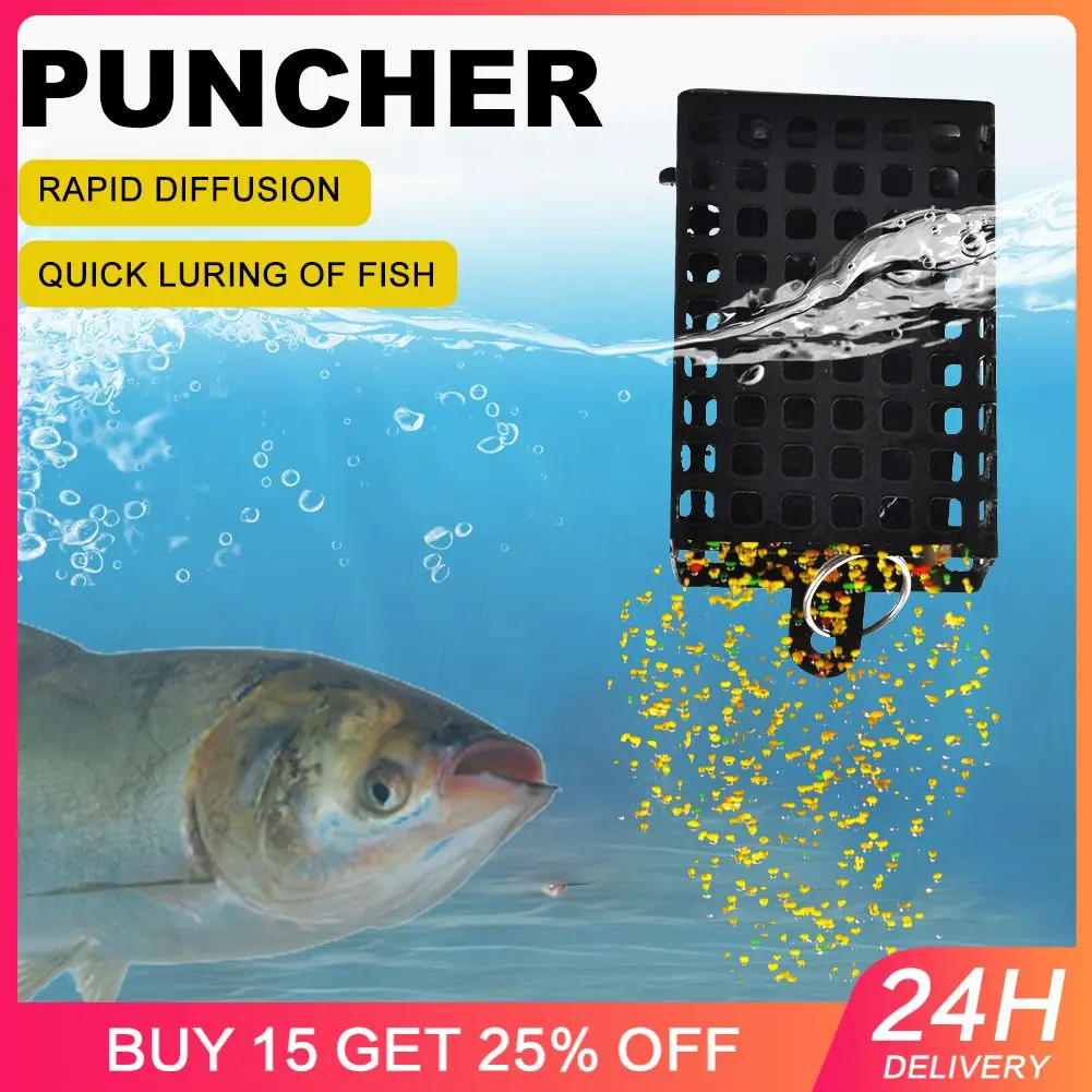 Quadratische Fischfalle Aus Eisen - Köderkäfig Für Karpfen & Wels Angeln