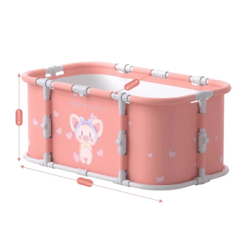 Large Bathtub Portable Folding Bathtub for Adults Children Ice Bath Bucket Family Plastic Insulation Bathing Tub SPA Hot Tub