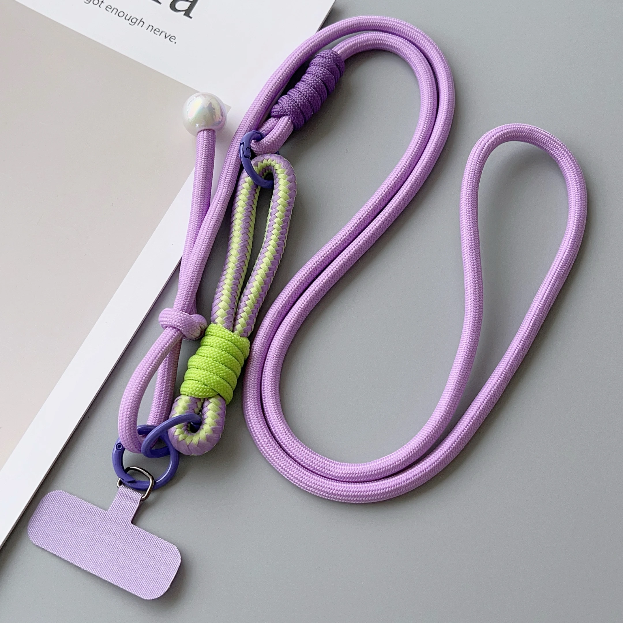 Versatile Two-in-One Adjustable Mobile Lanyard with Crossbody and Wrist Strap Options