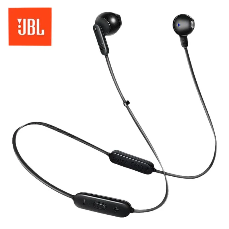 JBL T215 Official Authentic Neckband Wireless Bluetooth Headphones Sports Call Noise-canceling Headphones Waterproof Sweatproof