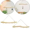 39cm Driftwood Branch Hooks, Branch Hangers, Decorative Floating Wall Shelves, 4