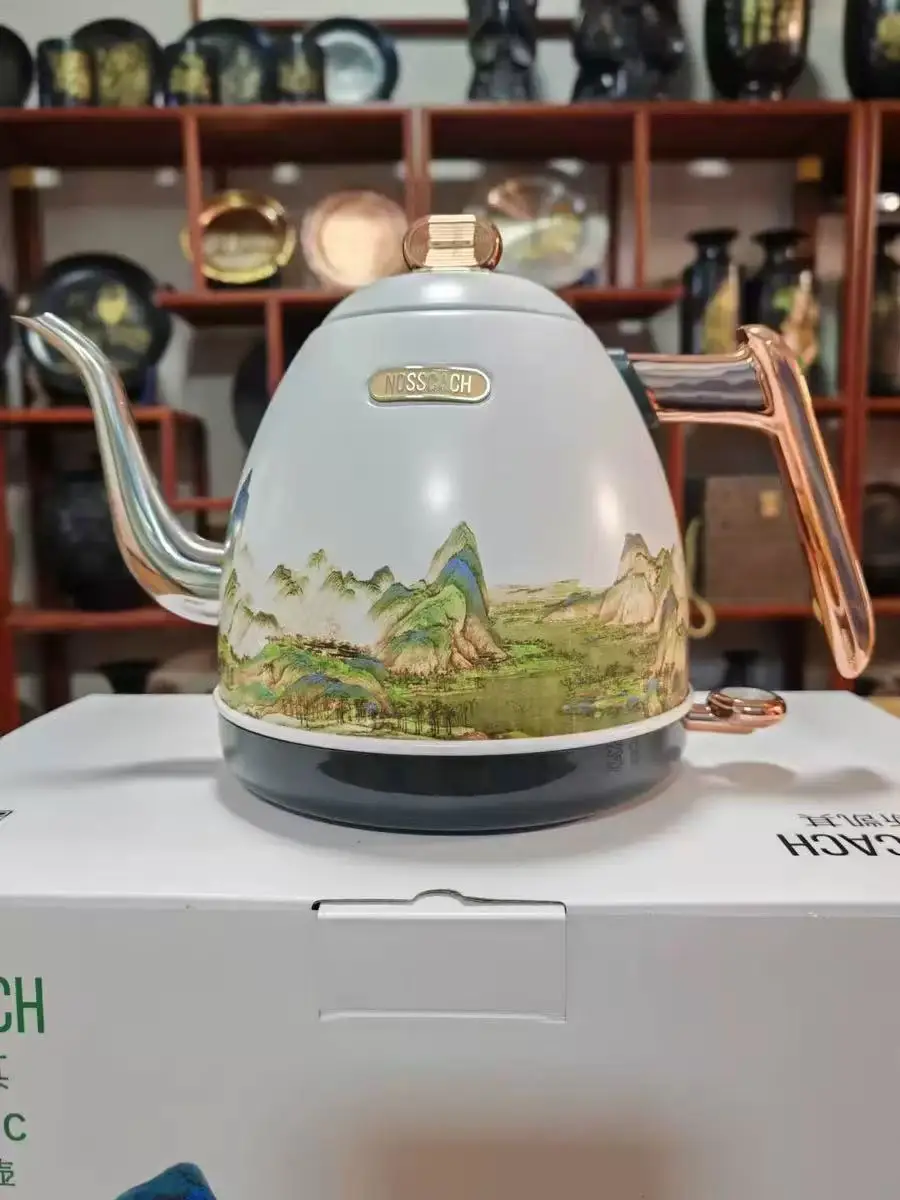 0.8L 800w Automatic Power Off Art Retro Electric K...